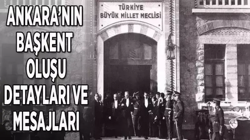Yıldırım’ın 13 Ekim 1923 Ankara’nın Başkent Oluşunu Kutlama Mesajı
