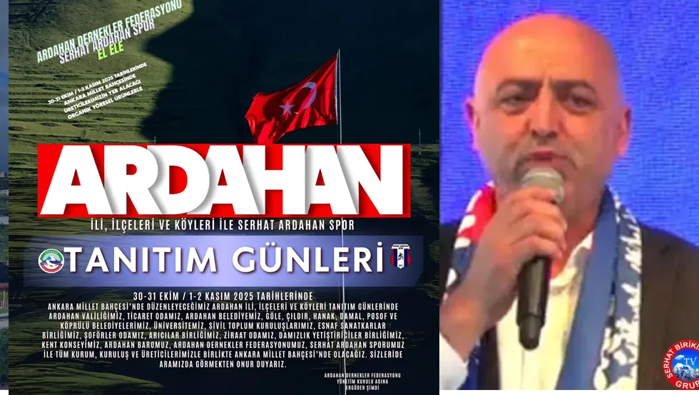 Ardahan’lıların Ankara’da Büyük Buluşması 30 Ekim 01 Kasım’da.