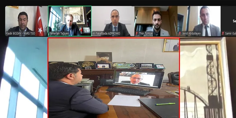 Kars TSO ile Azerbaycan Arasında Ticari İş Birliği Görüşmesi