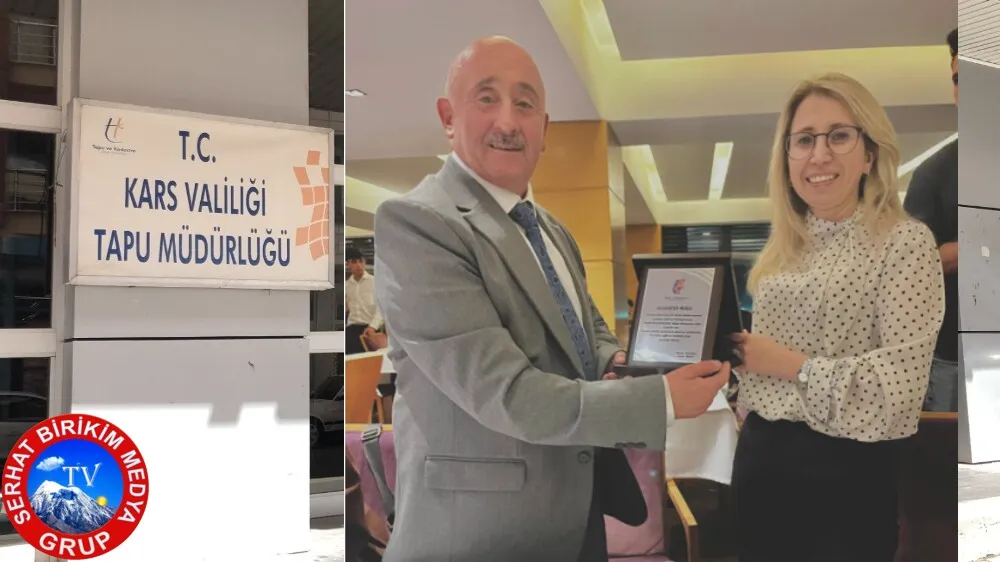 Kars Tapu Müdürlüğü Emekli Personeline Veda Yemeği Düzenledi