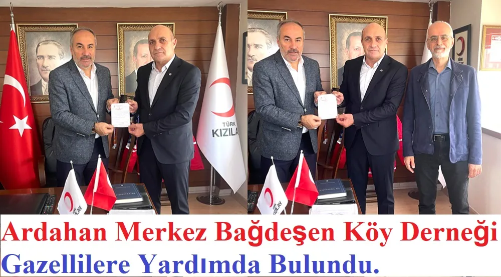 Ardahan Bağdaşen Köyü  Gazez’ye Yardım Elini Uzattı