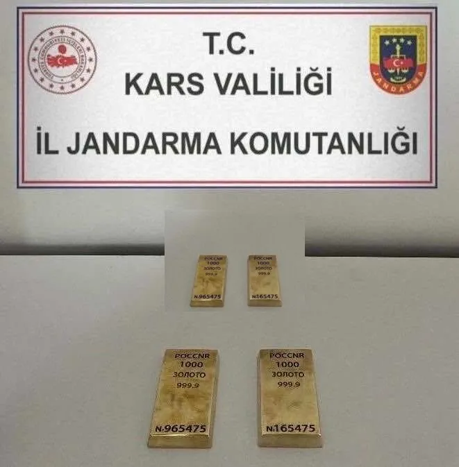 Kars’ta kaçak altın operasyonu