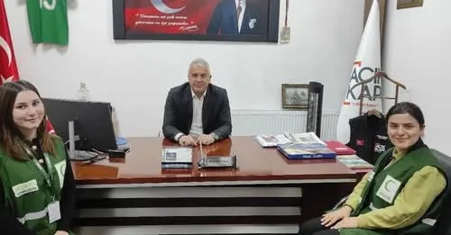 Yeşilay Kars Şubesinden Açık Kapı Müdürü Hakkı Karakoç’a Ziyaret