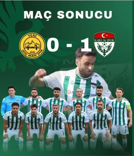 Murat 2020 Genç SK: 0 - Kars 36 Spor: 1