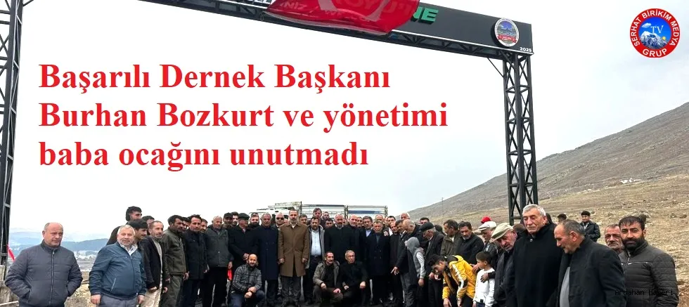 Bağdeşen Köyünün Giriş Tabelası Törenle Asıldı