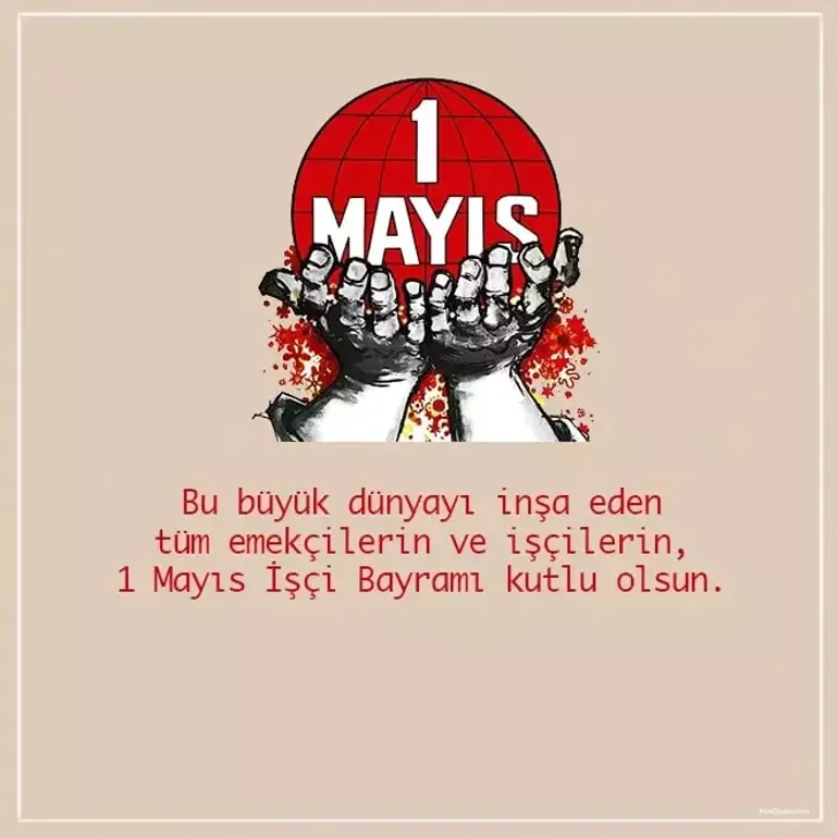 Yıldırım’ın 1 Mayıs Emek Ve Dayanışma Günü Kutlama Mesajı
