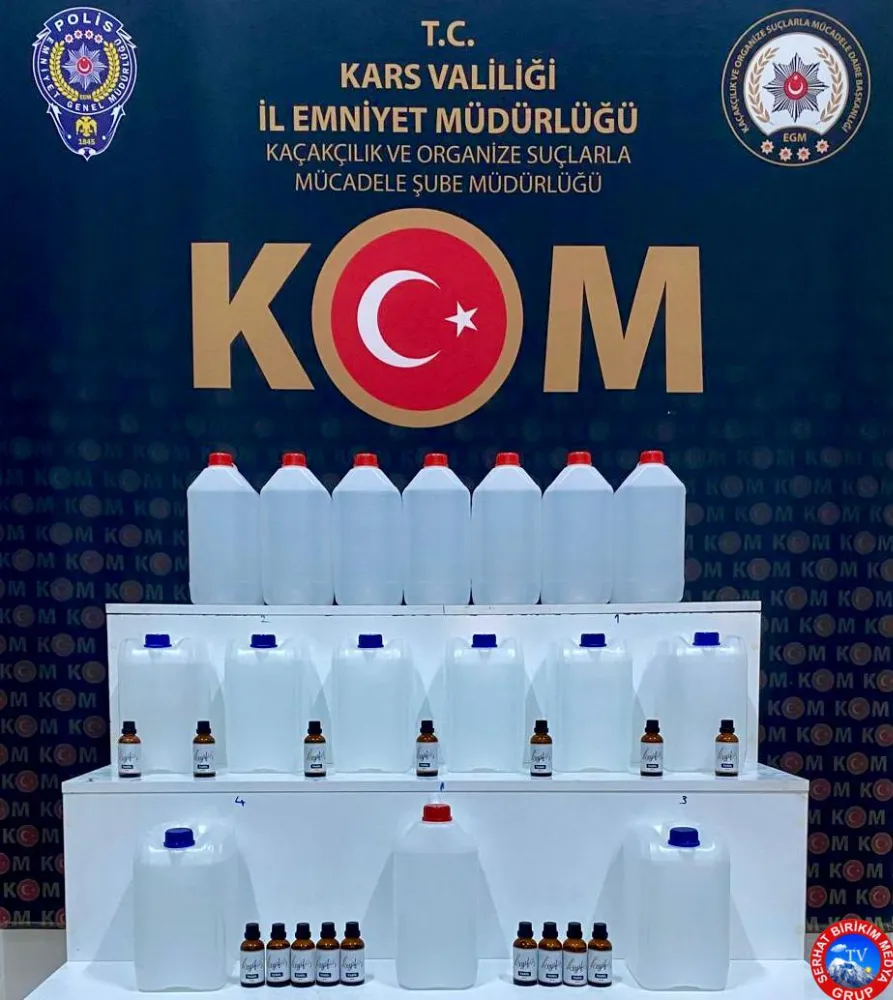 Kars’ta sahte içki operasyonu