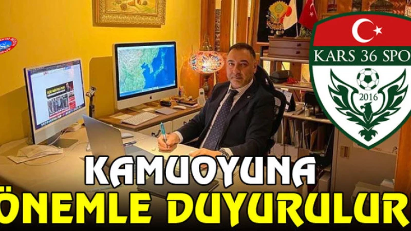 Kamuoyuna Önemle Duyurulur!