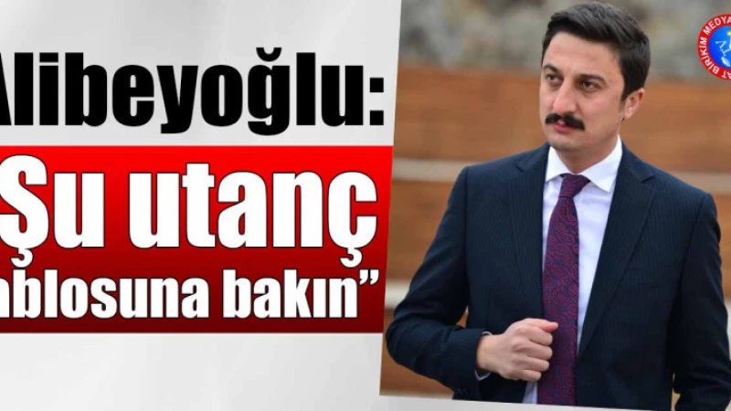 Alibeyoğlu: “Şu utanç tablosuna bakın”