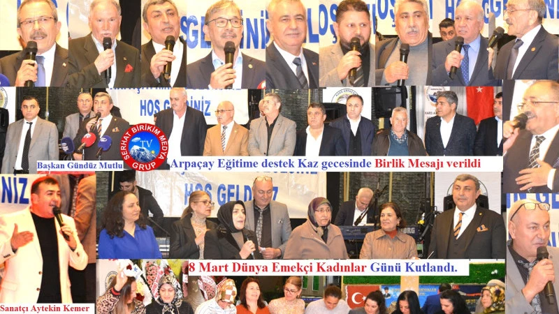 Arpaçay Kaz Gecesinde, 08 Mart Kadınları Günü Kutlandı