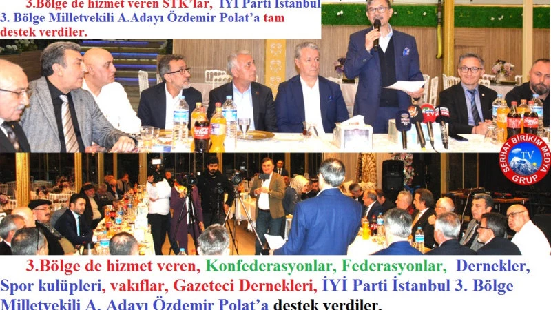 İstanbul 3. Bölge STK’ları, Özdemir Polat’a Destek Gecesi Yaptılar.